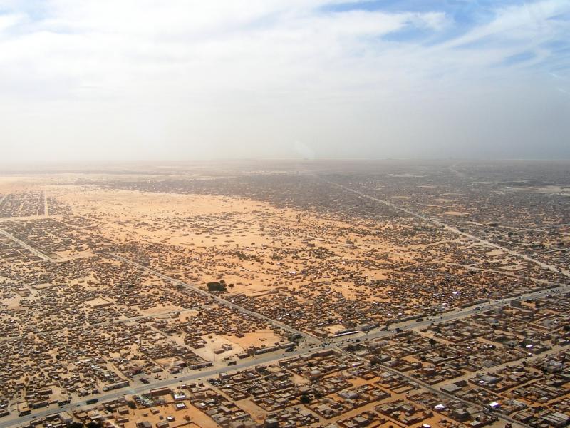 The city of Nouakchott, Mauritania