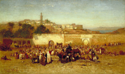 market day outside the walls of Tangier